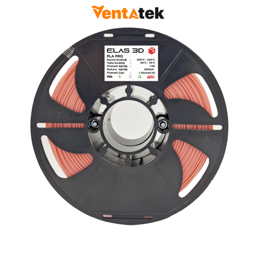 Pastel Pembe PLA Pro Filament - 1.75mm - 1 Kg
