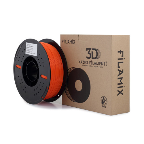 Portakal Kırmızısı PLA+ Filament 1.75mm 1 Kg