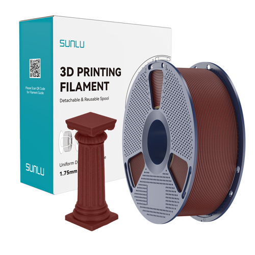 Tuğla Kırmızısı High Speed PLA Mermer Filament - 1.75mm - 1 Kg