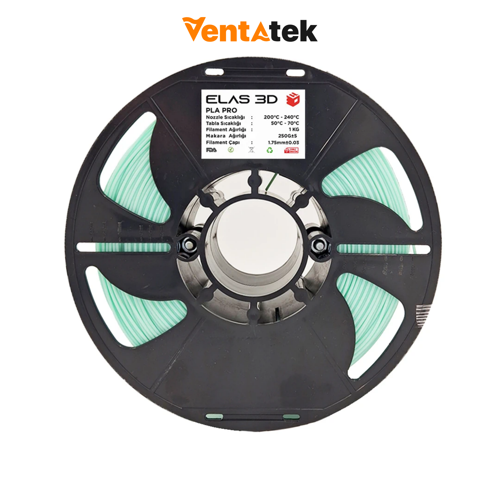 Pastel Yeşil PLA Pro Filament - 1.75mm - 1 Kg