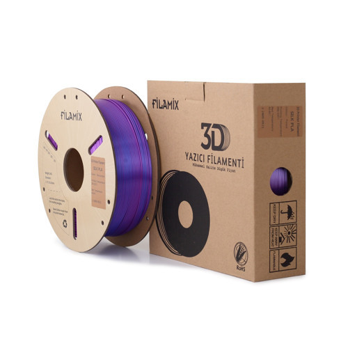 Magic Silk Çift Renk PLA Filament Mavi-Mor 1.75mm 1KG