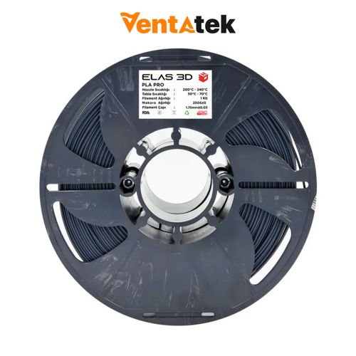 Antrasit Gri PLA Pro Filament - 1.75mm - 1 Kg