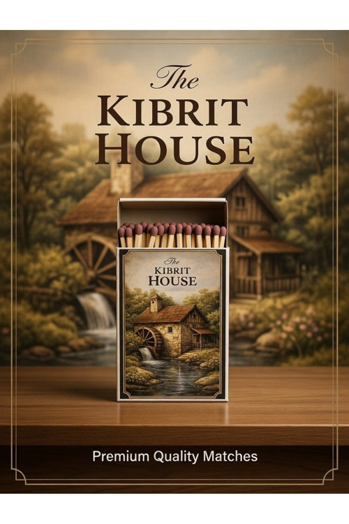 The Kibrit Black Edition Dekoratif |Rustik Değirmen Evi Temalı Mum Yanı Kibrit