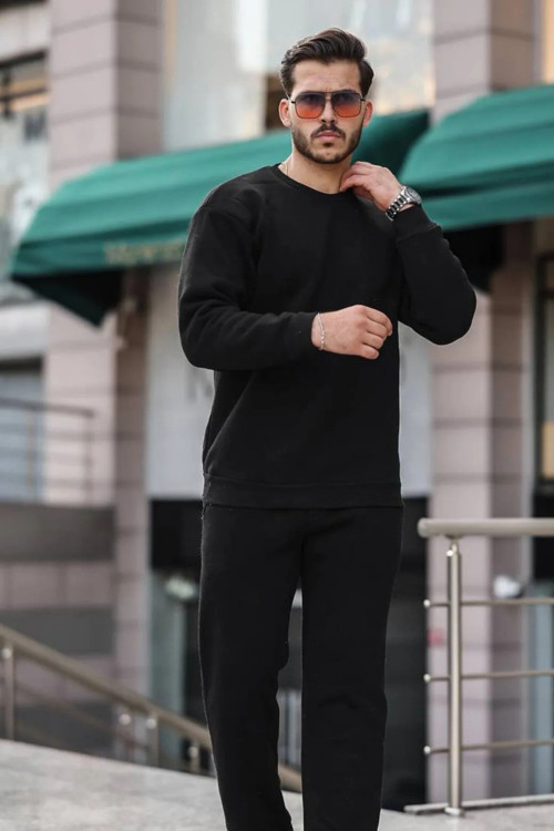 Erkek Spor Ve Günlük Kaliteli Esnek Paçası Lastikli Eşofman Takımı
