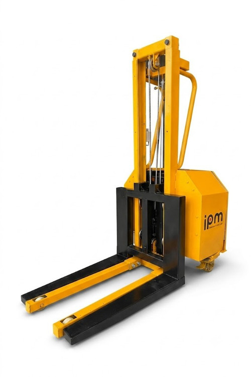 Elektrikli Akülü Mini İstifleme - Kaldırma Makinesi 300 kg Kapasiteli