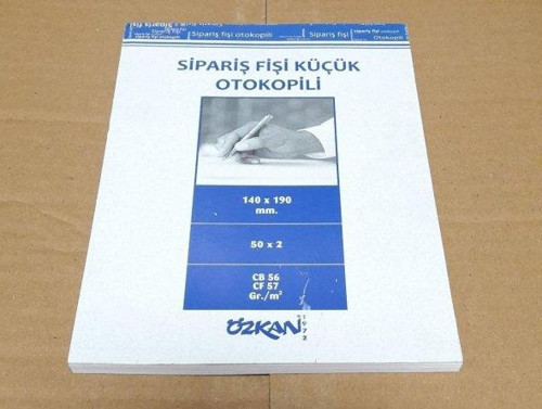 SİPARİŞ FİŞİ KÜÇÜK OTOKOPİLİ