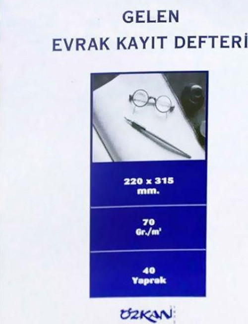 GELEN EVRAK KAYIT DEFTERİ