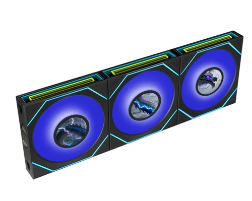 UNI FAN Reverse SL INF LCD FLEX 3x120mm Siyah Kasa Fanı (G9F.12RSLIND1F3B.00)