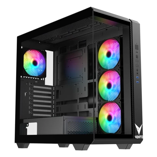 FSP VG4300F 1000W Gen5 ATX3.1 80+ Gold 4x120mm RGB Fan Temperli Cam USB 3.0 Mesh ATX Gaming (Oyuncu) Kasa