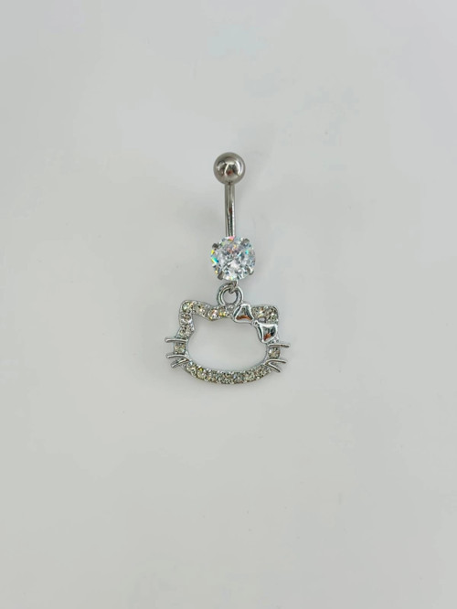 Hello Kıtty Detaylı Göbek Piercing - Pg0107