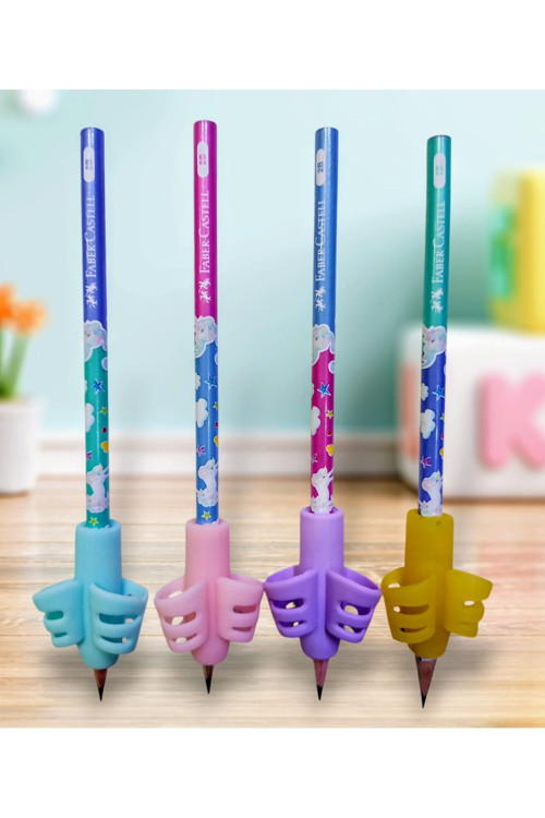 Unicorn Kurşun Kalem Kolay Ve Düzgün Kalem Tutma Aparatları Seti 4 Lü Set 2B