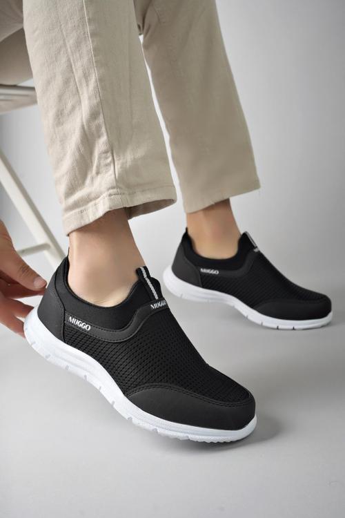 PODGO Garantili Unisex Ortopedik Bağcıksız Nefes Alabilen Hafif Yürüyüş Sneaker Spor Ayakkabı