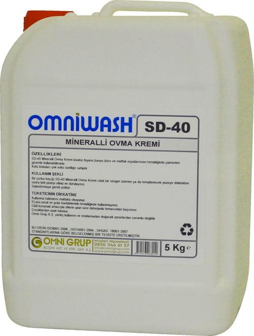 SD-40 Mineralli Ovma Temizlik Kremi 5000ml