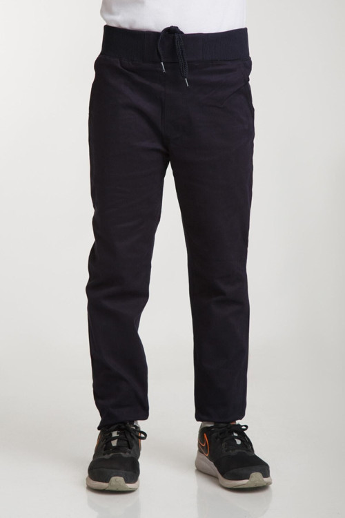 Spor Model Esnek Canvas Okul Pantolon Gizli Bel Lastikli