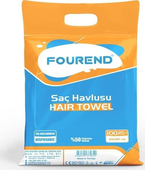 100 Adet Tek Kullanımlık Saç Havlusu - Kullan At Havlu