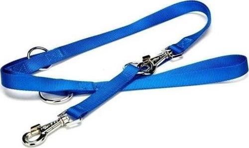 Classic Dokuma Köpek Gezdirme Tasması Medium Mavi 2x120-190 Cm