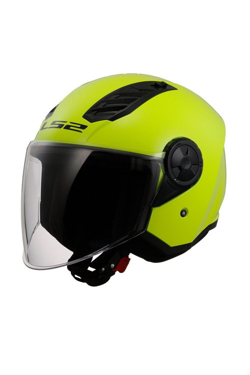 Çenesiz Kask Airflow 2 Neon Sari M