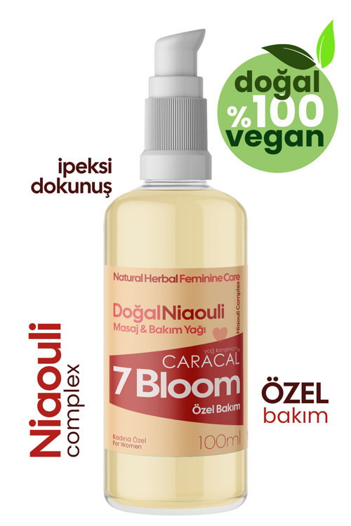 7 Bloom Doğal Niaouli Complex Hassas Flora Dengeli Bakım Koku Karşıtı Vegan Dişil Enerji Masaj Yağı