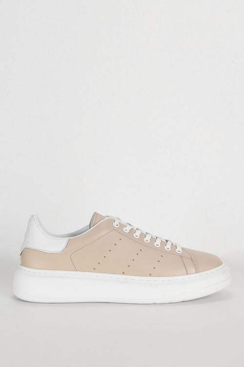 Paul Erkek Deri Sneaker Ayakkabı Bej