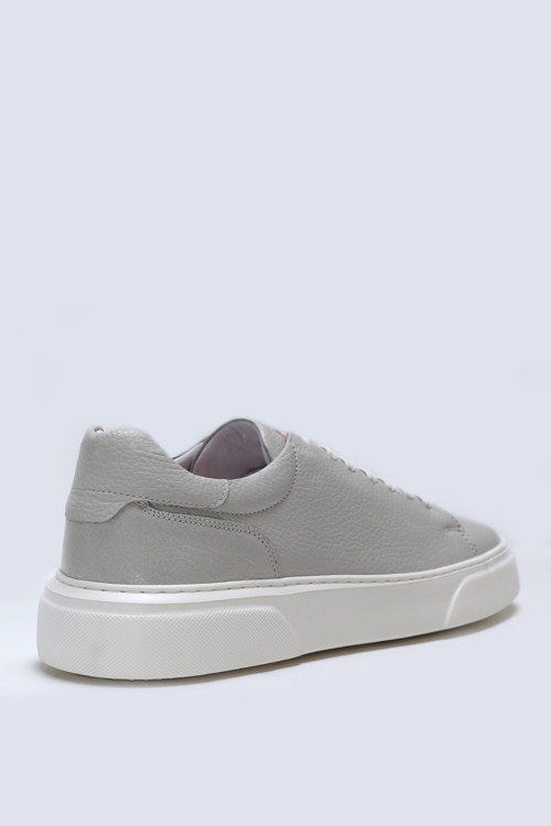 Tommy Erkek Deri Sneaker Ayakkabı Bej