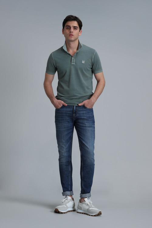 Plus Smart Jean Erkek Pantolon Slim Fit Mavi