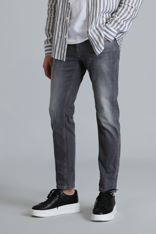 Frank Smart Jean Erkek Pantolon Regular Fit Koyu Gri