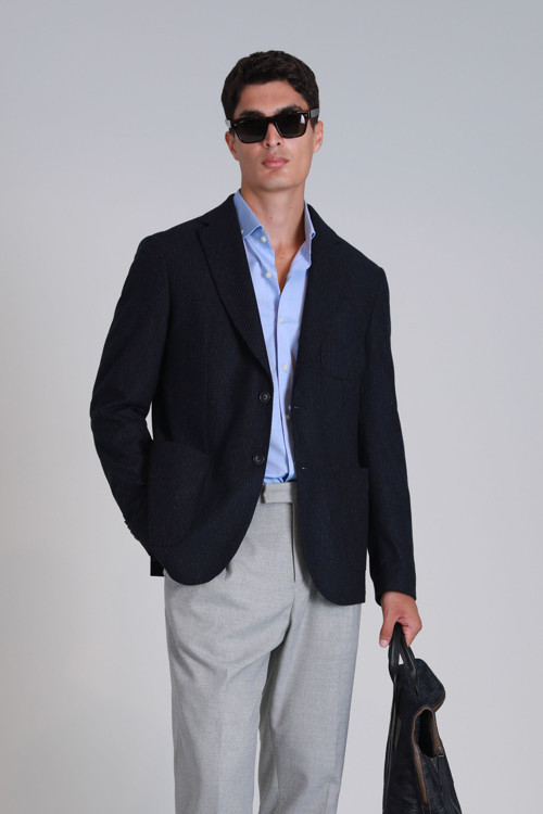 Dor Spor Erkek Blazer Ceket Slim Fit Lacivert