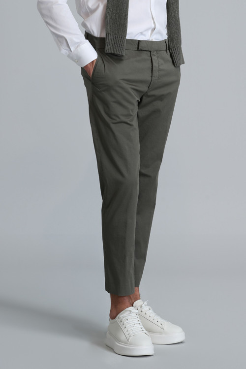 Plus Smart Erkek Chino Pantolon Slim Fit Yeşil