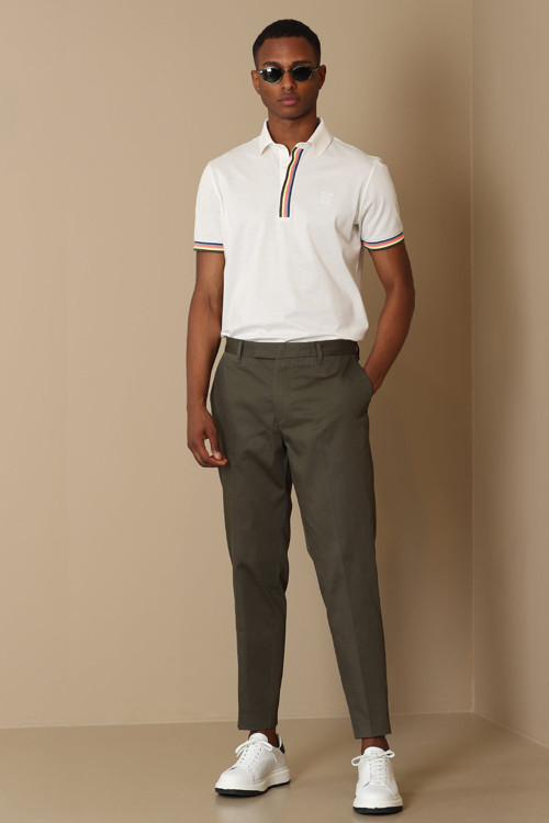 Bare Smart Erkek Chino Pantolon Slim Fit Yeşil