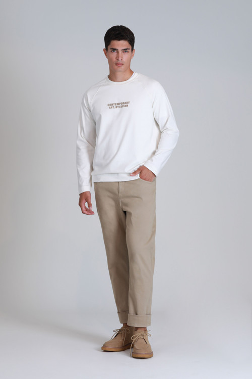 Helt Spor Erkek Chino Pantolon Slim Fit Bej