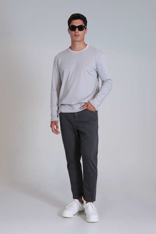 Helt Spor Erkek Chino Pantolon Slim Fit Koyu Gri