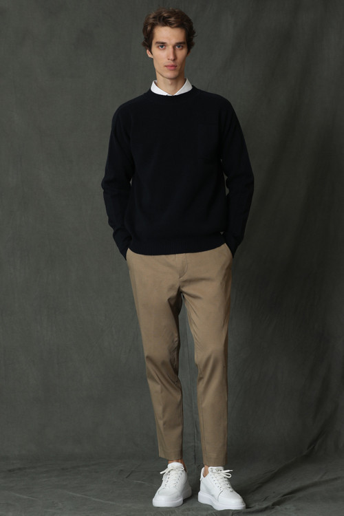 Bogar Spor Erkek Chino Pantolon Slim Fit Deve Tüyü