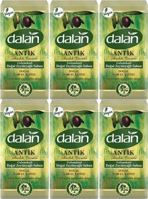 Antik Zeytinyağlı El Yapımı Doğal Sabun 900 Gr X 6 Adet