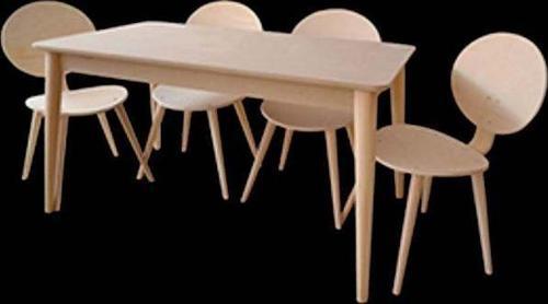 Masa 12886 RETRO Papel Takım Kayın sandalye Açıl HAM Oval sırt yuvarlak El yapım