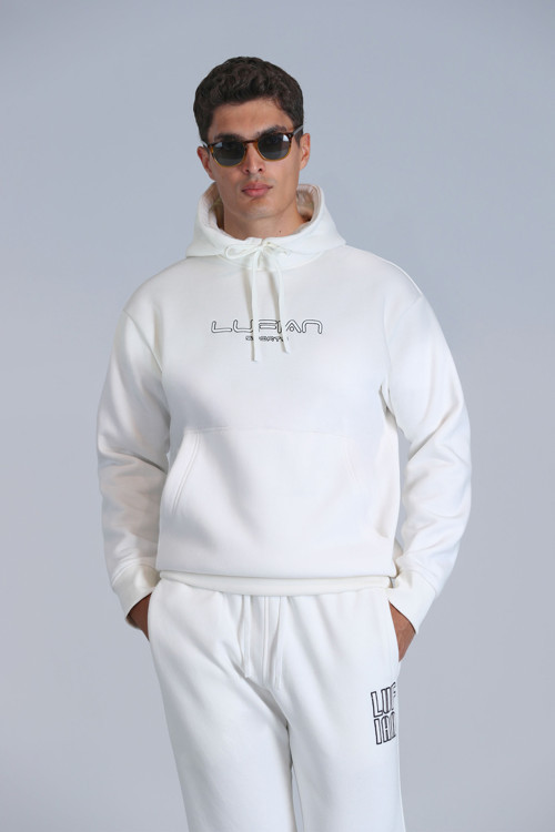 Brave Erkek Sweatshirt Kırık Beyaz
