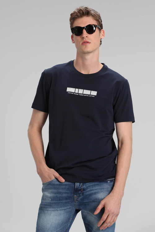 Timur Erkek Basic Tişört Lacivert