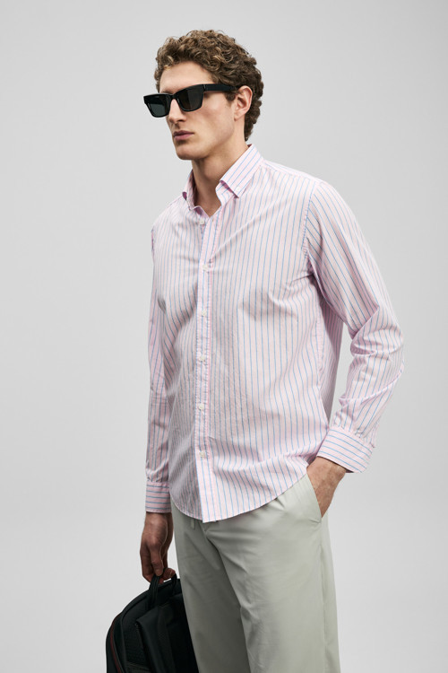 Alexo Erkek Basic Gömlek Regular Fit Pembe