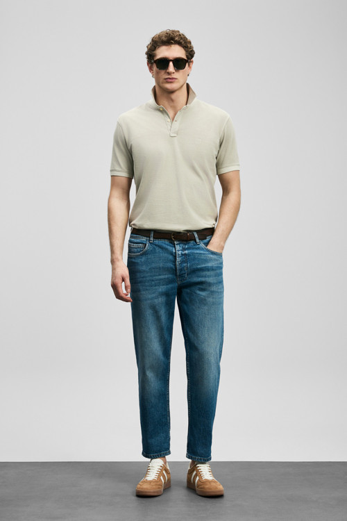 Vernon Smart Erkek Polo Tişört Bej