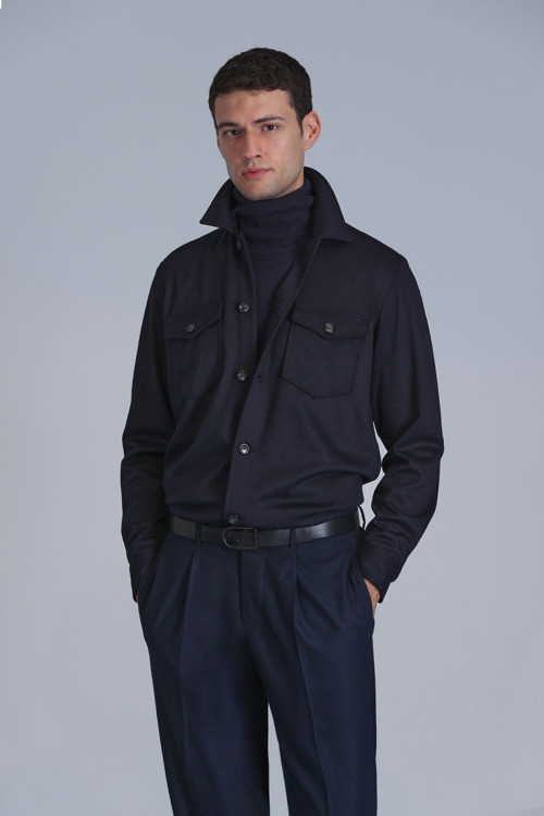 Cameron Erkek Basic Gömlek Slim Fit Lacivert