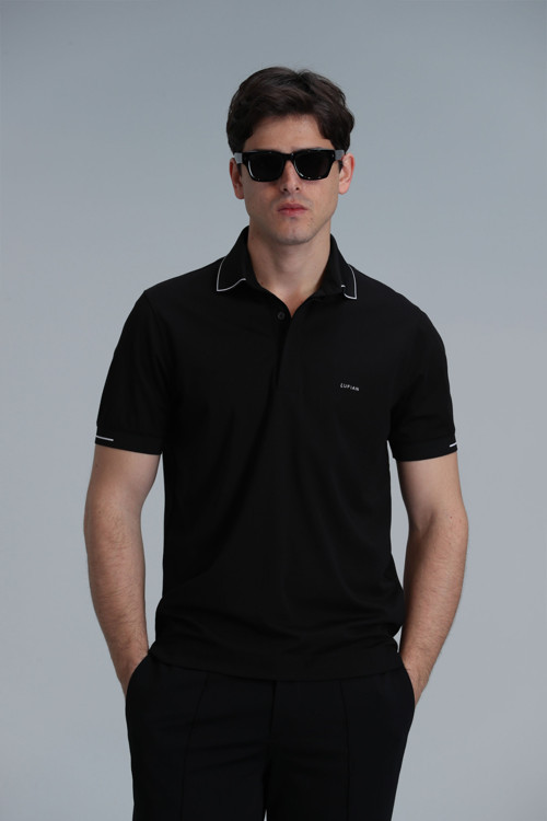 Tylor Smart Erkek Polo Tişört Siyah