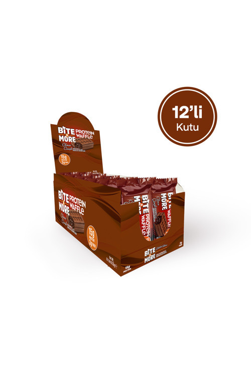 Kakaolu Çikolata Kremalı Protein Waffle (55g x 12 Adet)