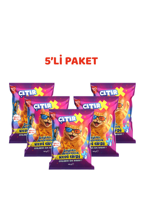 Kedi Cipsi (40 Gr. X 5 Adet)