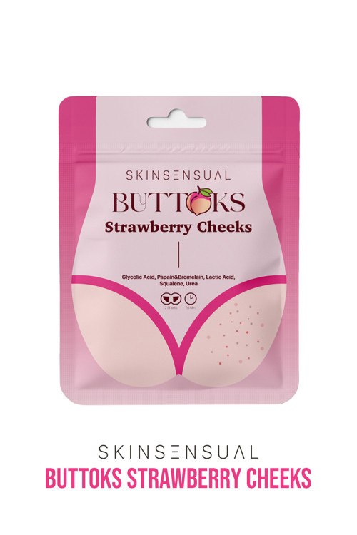 Buttoks Strawberry Cheeks Vücut Maskesi | Çilek ve Tavuk Derisi Görünümüne Elveda | 2 Parça