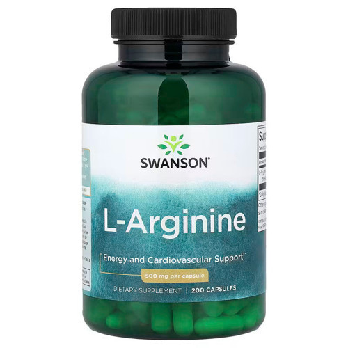 L-Arginine Nitric Oxide 500 mg 200 Capsules