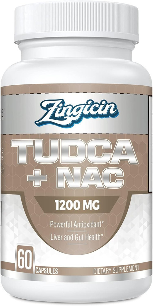 TUDCA with NAC N-Acetyl-Cysteine Antioxidant Liver Digestion 1200mg 60 Caps