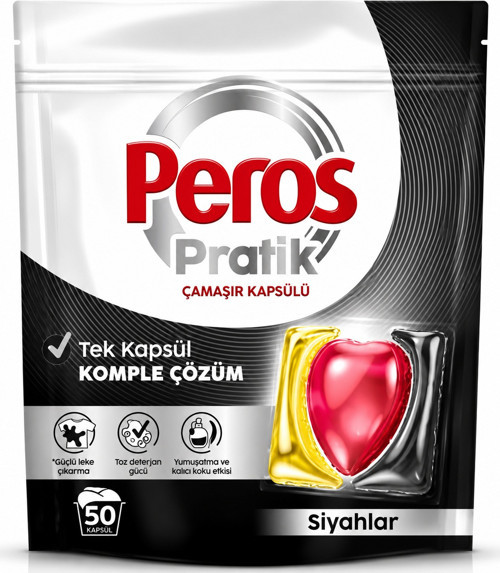 Pratik Matik Çamaşır Deterjanı Kapsülü - Tableti 50 Adet Siyahlar (Avantaj Pk)