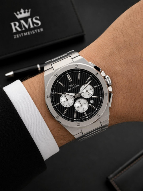 Romanson Premium Erkek Kol Saati Çelik Kordon 5 ATM Su Geçirmez Kronometreli Kadran AG2134.12