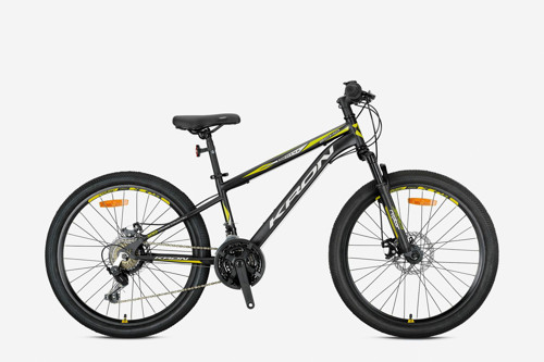 VORTEX 4.0 - 26" MTB - 14' - 21 Vites - V.B. - Mat Siyah-Gri/Neon Sarı