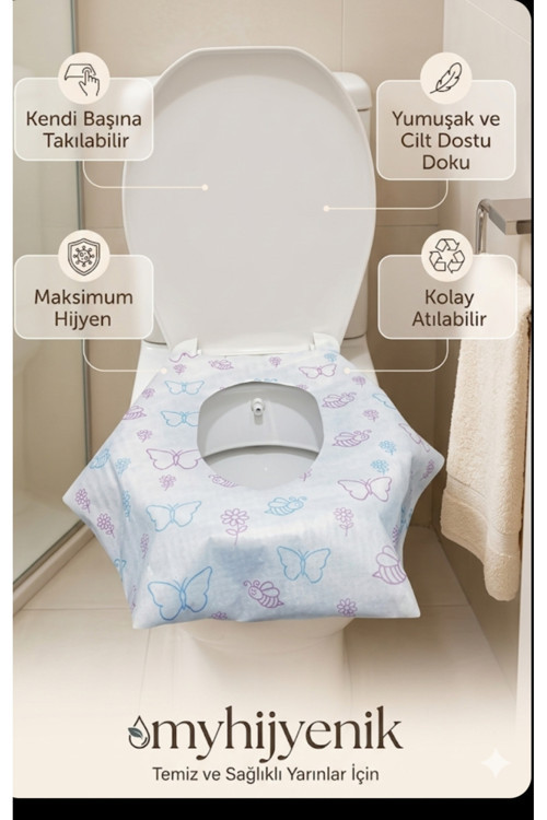 Kullan At Klozet Örtüsü 10 Adet