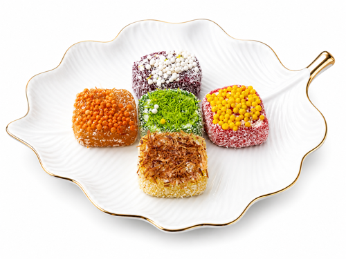 Beyas Elmas Kare Karışık Lokum 400 Gr - %100 Doğal Pancar Şekerinden Üretilmiştir - Glikoz İçermez - Türk Lokumu